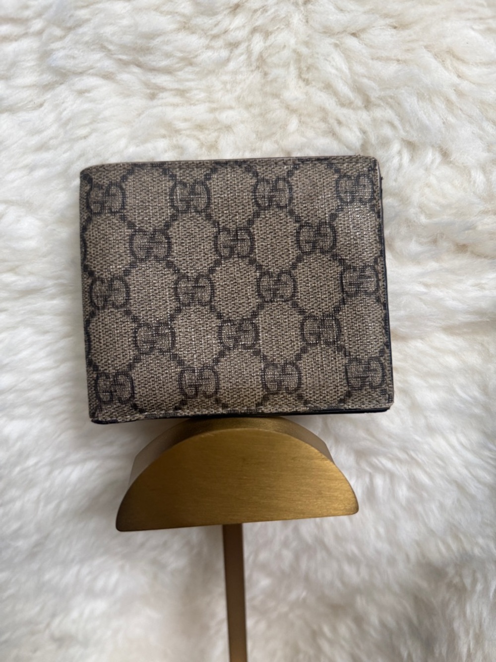 Gucci Brown/Beige GG Supreme Canvas Men's Wallet